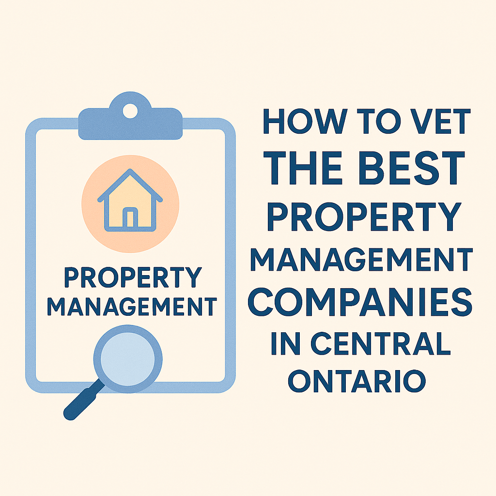 Choosing Wisely: How to Vet the Best Property Management Companies in Central Ontario