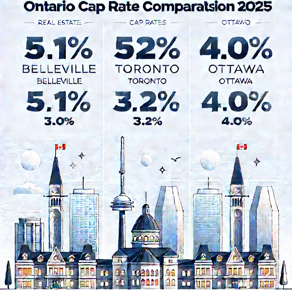 Cap Rate Comparison Infographic 2025