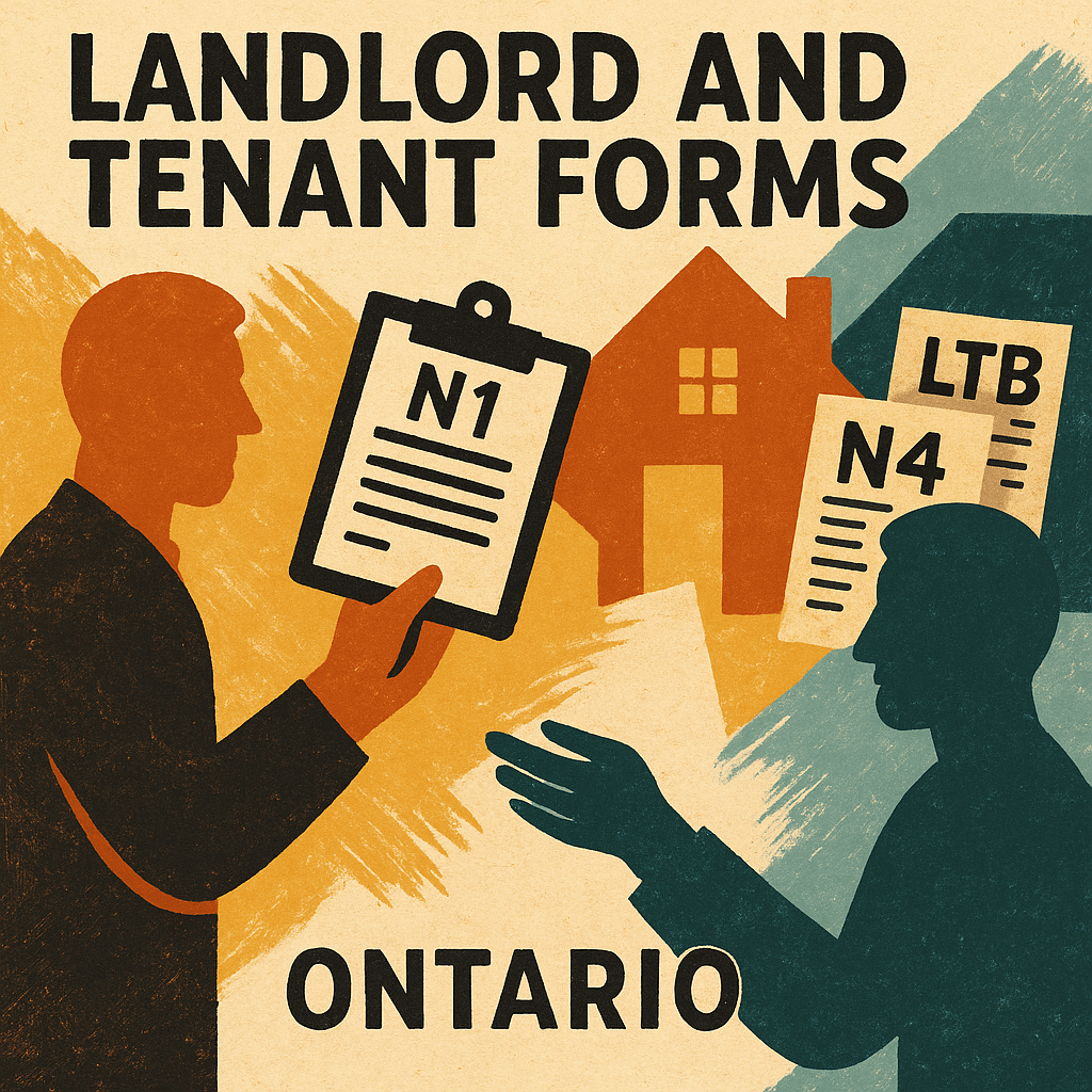Ontario landlord and tenant paperwork