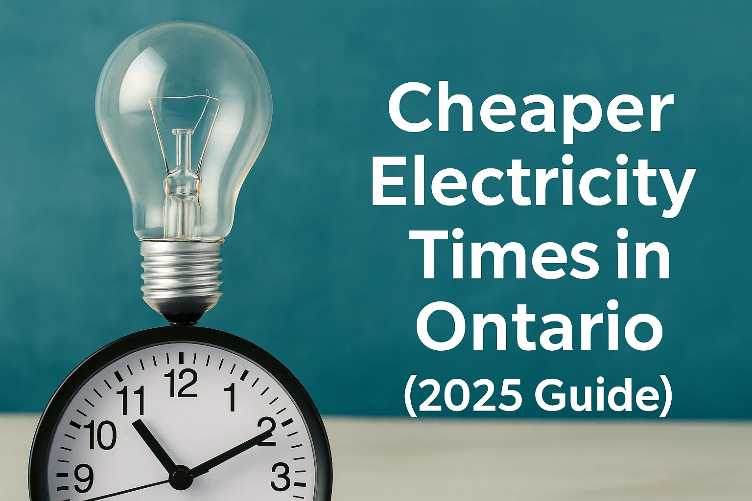 Electricity Usage Times in Ontario